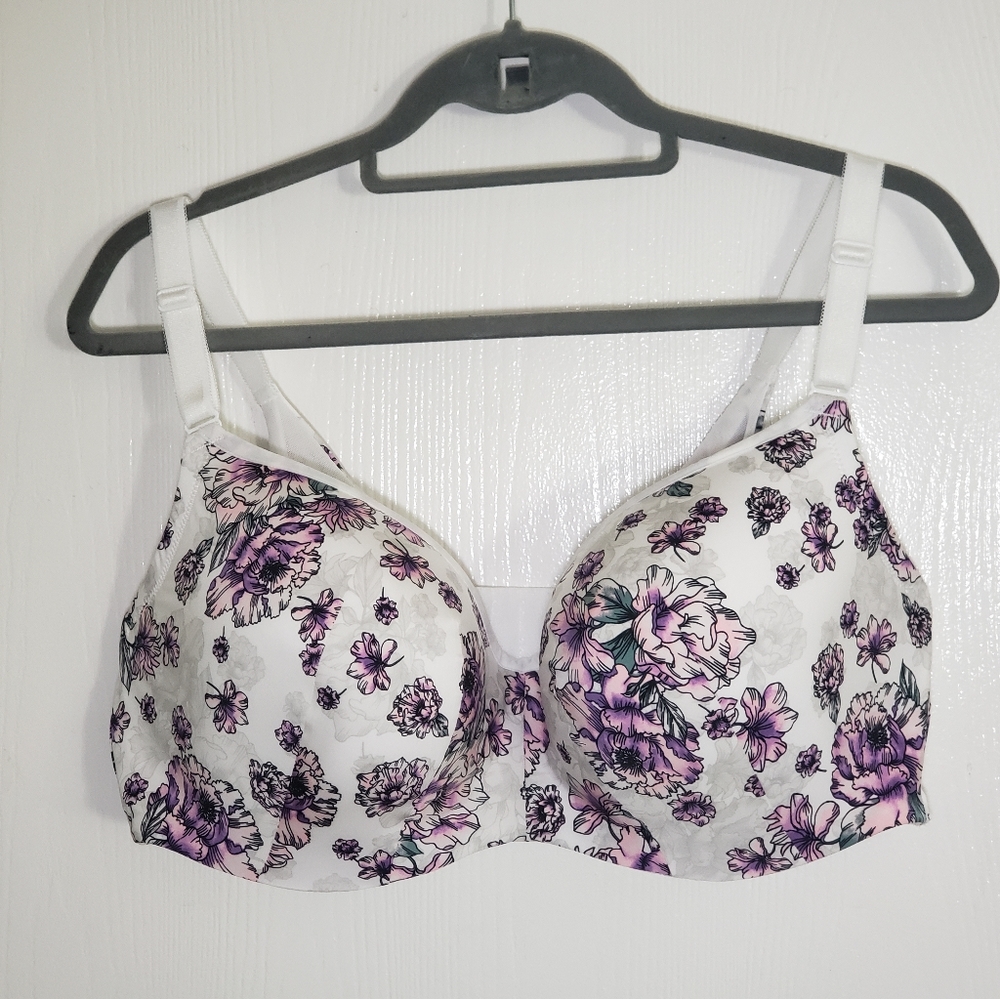 torrid Watercolor Explosion Lined Full Cov. Balconette 360⁰ Back Smooth. Bra - Picture 2 of 11